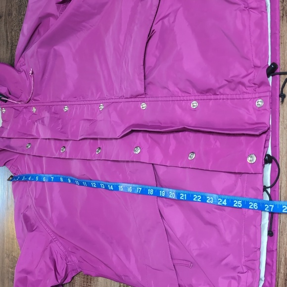 Vintage L.L. Bean GORETEX Soft Shell Waterproof Hooded Jacket Size Large in Pink - Picture 9 of 14